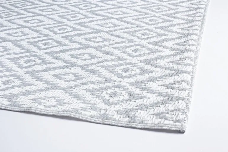 TAPPETO GRIGIO BIANCO 120X180 - RHOMBUS