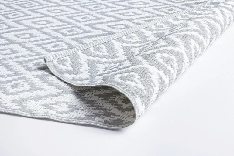 TAPPETO GRIGIO BIANCO 120X180 - RHOMBUS