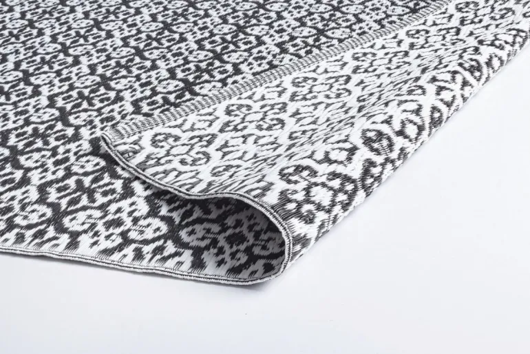 TAPPETO NERO BIANCO 120X180 - TIRRENIA