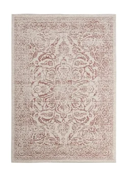 TAPPETO NORA ROSSO CREMA 160X230