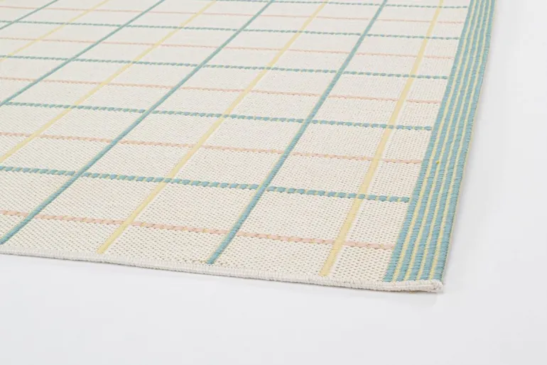 TAPPETO NOUR VERDE BLU GIALLO 200X290