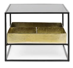 TAVOLINO CON CONTENITORE IN METALLO - MAVILA