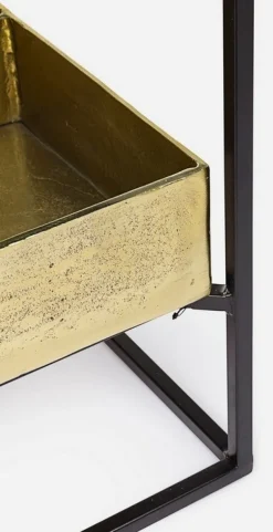 TAVOLINO CON CONTENITORE IN METALLO - MAVILA