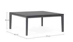 TAVOLINO GERALD 90X90 ANTR JX55