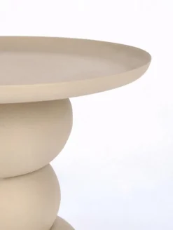 TAVOLINO IN ACCIAIO BEIGE - ALPA