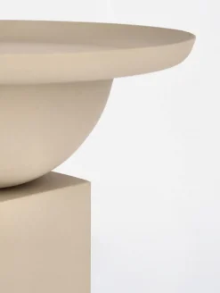 TAVOLINO IN ACCIAIO BEIGE - ALKA