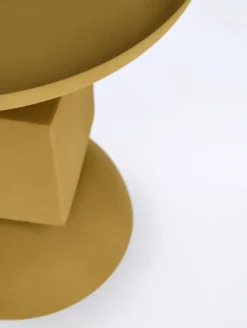 TAVOLINO IN ACCIAIO SENAPE - ALKA