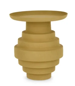 TAVOLINO IN ACCIAIO SENAPE - AMBA