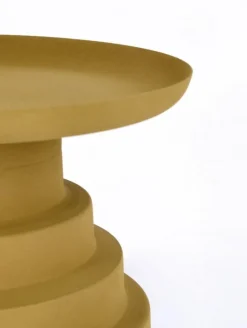 TAVOLINO IN ACCIAIO SENAPE - AMBA