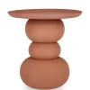 TAVOLINO IN ACCIAIO TERRACOTTA - ALPA