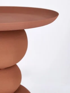 TAVOLINO IN ACCIAIO TERRACOTTA - ALPA