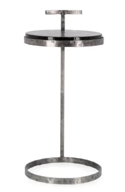 TAVOLINO IN ACCIAO FINITURA NICKLE H64 - ZAYLA