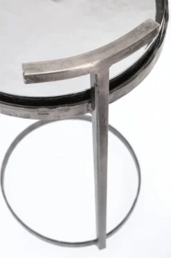 TAVOLINO IN ACCIAO FINITURA NICKLE H64 - ZAYLA