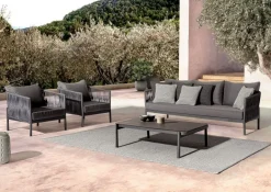 TAVOLINO IN ALLUMINIO ANTRACITE WG21 - FLORENCIA