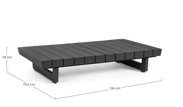 TAVOLINO IN ALLUMINIO ANTRACITE WG21 - INFINITY