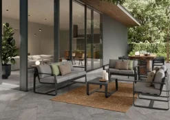 TAVOLINO IN ALLUMINIO ANTRACITE YK13 - MERRIGAN