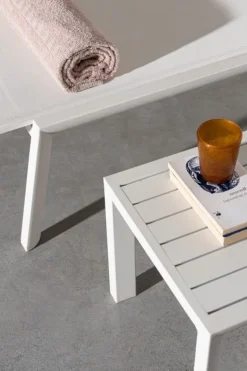 TAVOLINO IN ALLUMINIO BIANCO GK50 - CRUISE