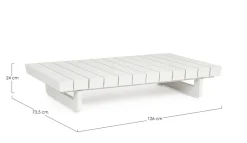 TAVOLINO IN ALLUMINIO BIANCO WG20 - INFINITY