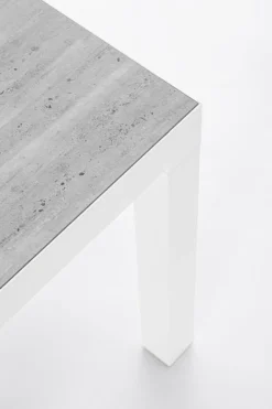 TAVOLINO IN ALLUMINIO BIANCO JX11 - KLEDI