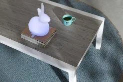 TAVOLINO IN ALLUMINIO BIANCO JX11 - KLEDI