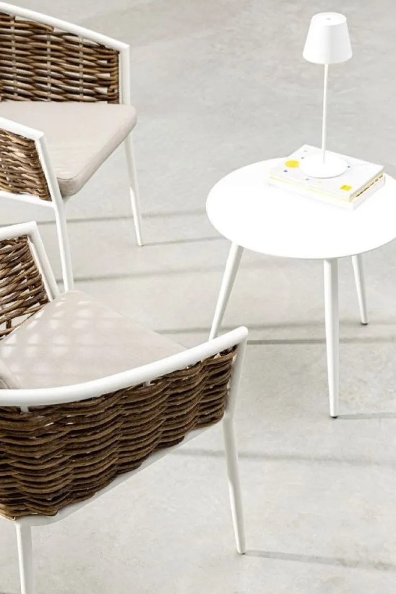 TAVOLINO IN ALLUMINIO D50 BIANCO YK11 - RIDLEY