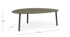 TAVOLINO IN ALLUMINIO OLIV QS24 - SPARKY