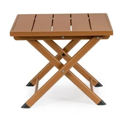TAVOLINO IN ALLUMINIO PECAN - TAYLOR