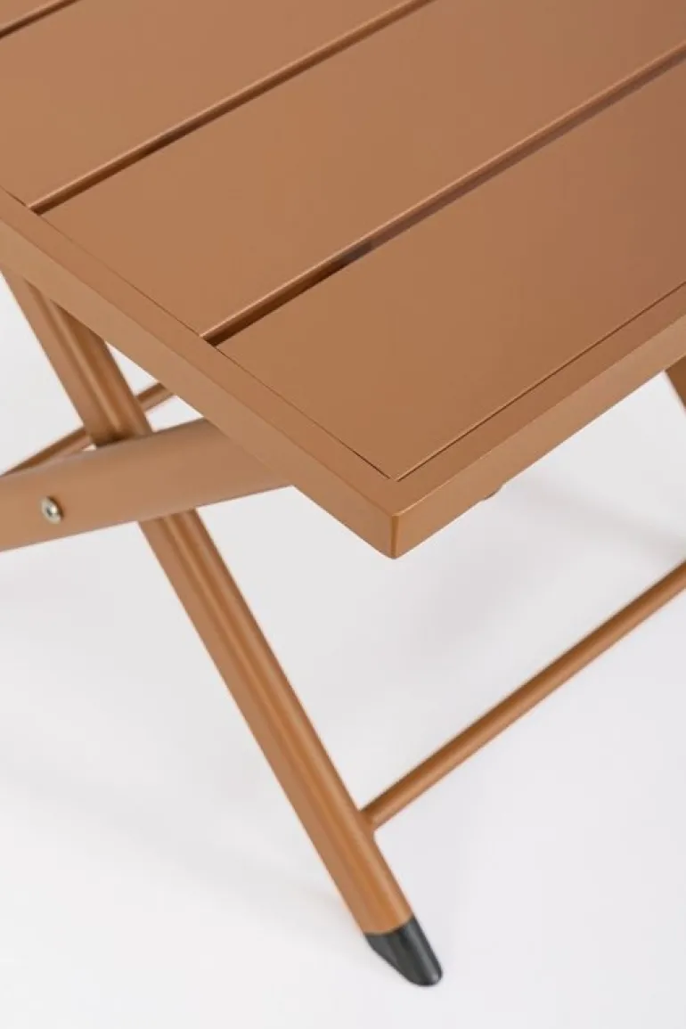 TAVOLINO IN ALLUMINIO PECAN - TAYLOR