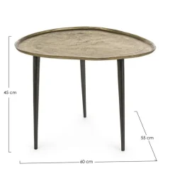 TAVOLINO IN ALLUMINIO 55X60 - KARIMA