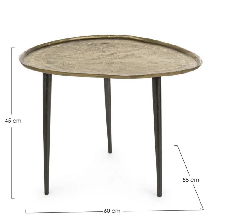 TAVOLINO IN ALLUMINIO 55X60 - KARIMA