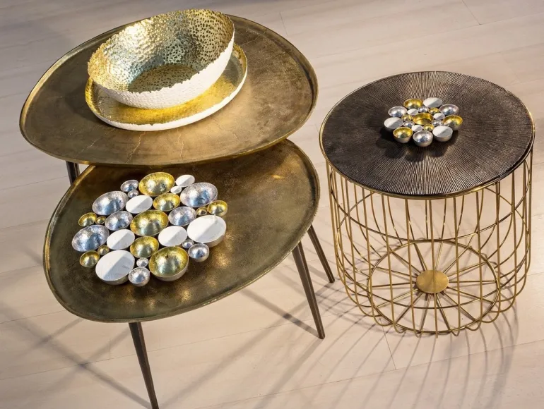 TAVOLINO IN ALLUMINIO 55X60 - KARIMA