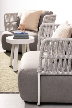 TAVOLINO IN CORDA BIANCO QS20 - SPYRO