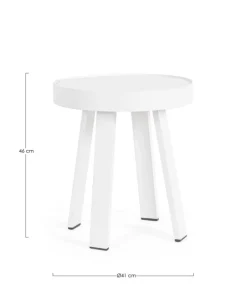 TAVOLINO IN CORDA BIANCO QS20 - SPYRO