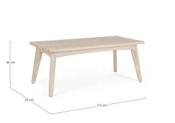 TAVOLINO IN LEGNO - SAHANA