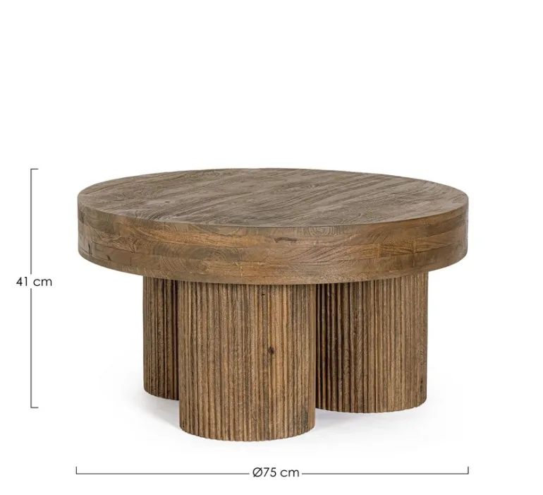 TAVOLINO IN LEGNO BROWN D75 - DACCA