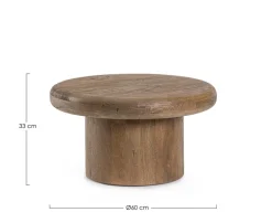 TAVOLINO IN LEGNO BROWN D60 - LOPEZ