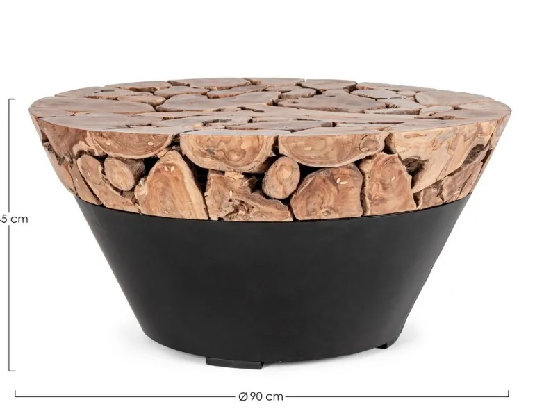 TAVOLINO IN LEGNO D90 - GRENADA