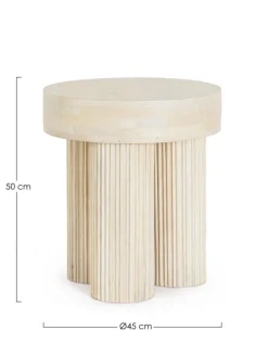 TAVOLINO IN LEGNO NATURALE D45 - DACCA
