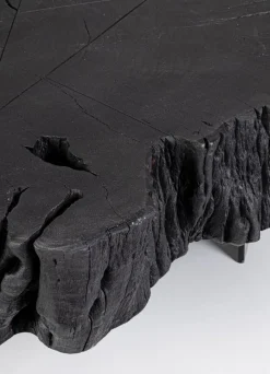 TAVOLINO IN LEGNO NERO - KEVAL