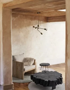 TAVOLINO IN LEGNO NERO - KEVAL