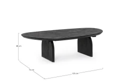 TAVOLINO IN LEGNO NERO - MONTERREY