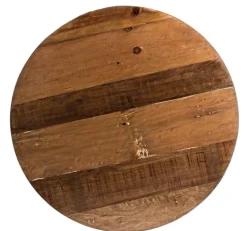 TAVOLINO IN LEGNO RICICLATO BIANCO D90 - LANCASTER