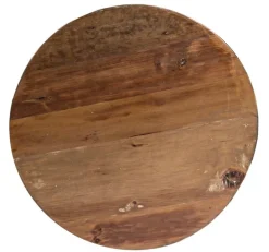 TAVOLINO IN LEGNO RICICLATO BIANCO D70 - LANCASTER