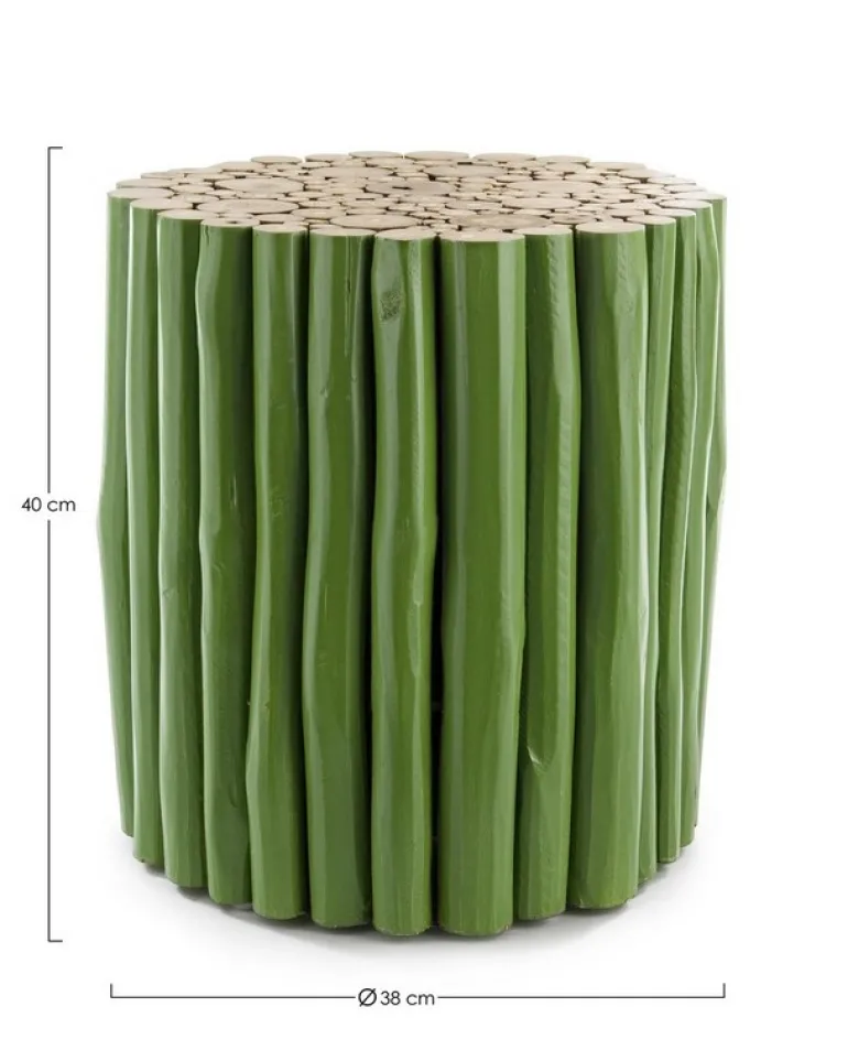 TAVOLINO IN LEGNO VERDE - GUADALUPE