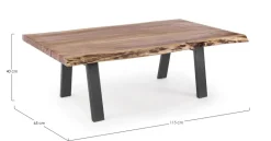 TAVOLINO IN LEGNO 115x65 - ARON