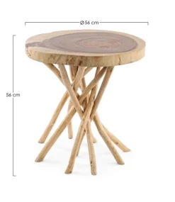 TAVOLINO IN LEGNO 56X56 - SOLIDAD