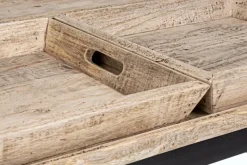 TAVOLINO IN LEGNO 90X90 - TRAY