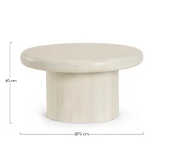 TAVOLINO IN LEGNONATURALE D75 - LOPEZ