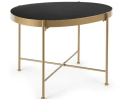 TAVOLINO IN METALLO COLOR ORO - RASHIDA