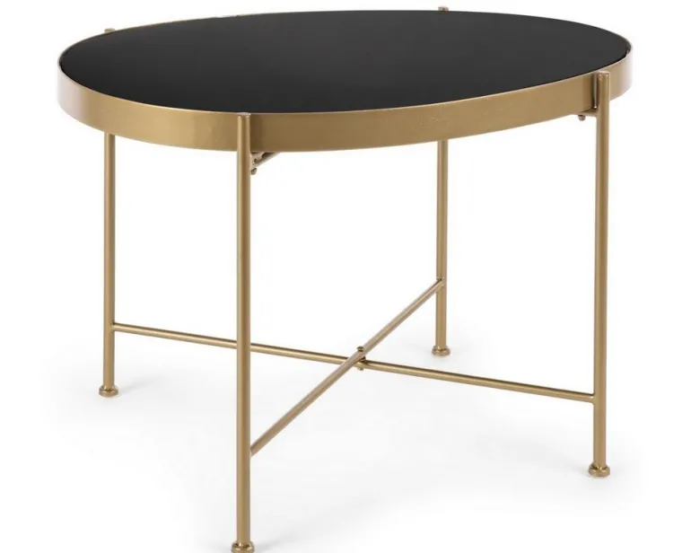 TAVOLINO IN METALLO COLOR ORO - RASHIDA